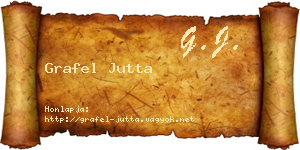 Grafel Jutta névjegykártya